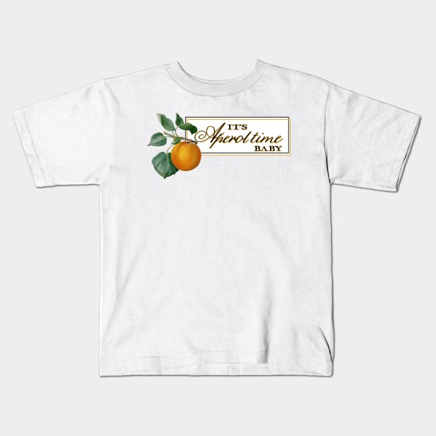 Aperol Time Kids T-Shirt by krisztinakoteles